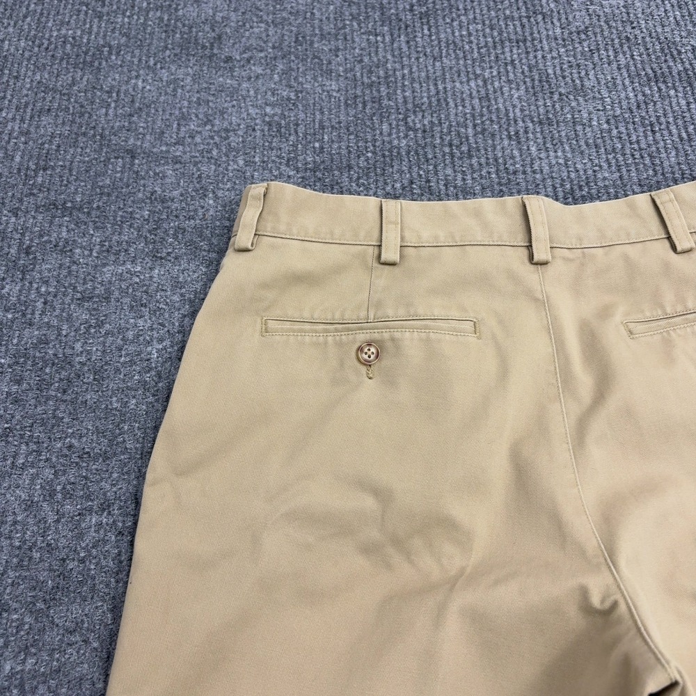 LL Bean Shorts Mens 34 Khaki Cotton Classic Fit Chino Casual Outdoor Summer - Picture 6 of 7